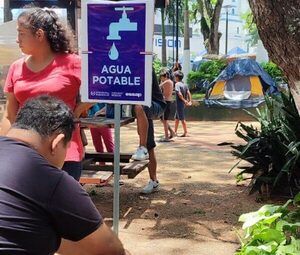 Los de la Essap pusieron grifos gratuitos para los peregrinantes a Caacupé