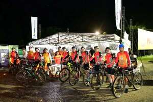 Ciclistas peregrinos fueron asistidos en puestos de atención de Itaipú - Nacionales - ABC Color