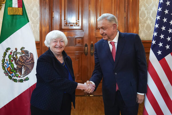 Presidente de México califica de 'productivo y agradable' encuentro con Yellen - MarketData