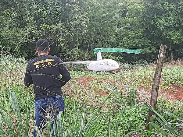 Helicóptero robado en Brasil fue encontrado en Capitán Bado