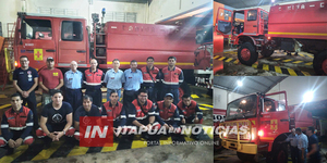 BOMBEROS DE ENCARNACIÓN RECIBIERON CAMIÓN 4X4 PARA INCENDIOS FORESTALES - Itapúa Noticias