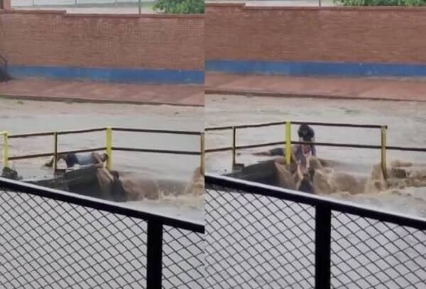 Arrastrado por el raudal": “Son tres ángeles enviados por Dios que salvaron a mi hermano”