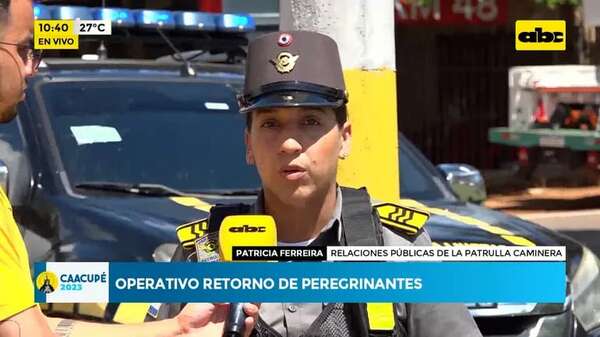 Caacupé: operativo retorno de peregrinantes - ABC Noticias - ABC Color