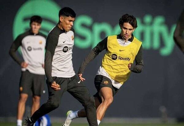 Jaume Cuéllar volvió a entrenarse con el primer plantel del FC Barcelona
