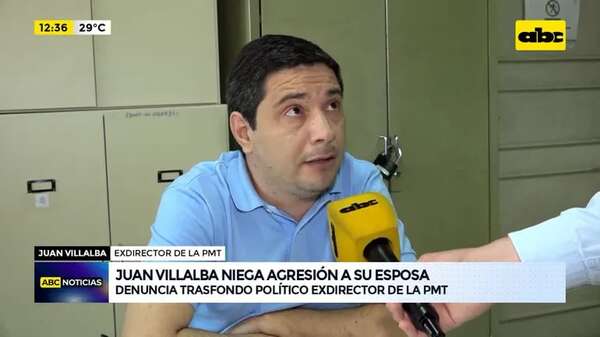 Video: Juan Villalba niega agresión a su esposa - ABC Noticias - ABC Color