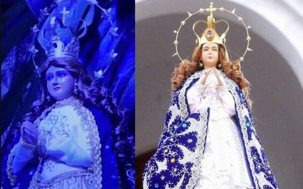 ¿Cambiaron la imagen? Feligreses he'i que este año la Virgen apareció más gordi