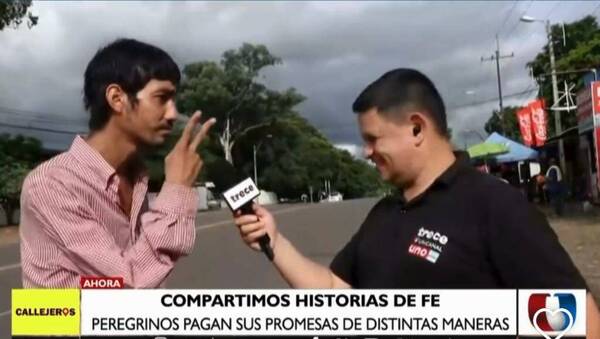 [VIDEO] Periodista fue pecheado al aire por "promesero"