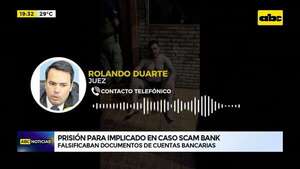 Video: prisión para implicado en caso Scam Bank - ABC Noticias - ABC Color