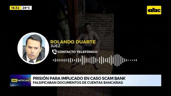 Video: prisión para implicado en caso Scam Bank - ABC Noticias - ABC Color