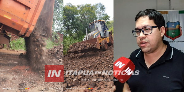 CONTINÚAN TRABAJOS DE OBRAS VIALES E INFRAESTRUCTURA EN CAMBYRETÁ - Itapúa Noticias