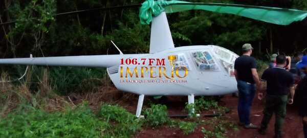 Helicóptero recuperado por la Policía Nacional será devuelto a su dueño - Radio Imperio 106.7 FM