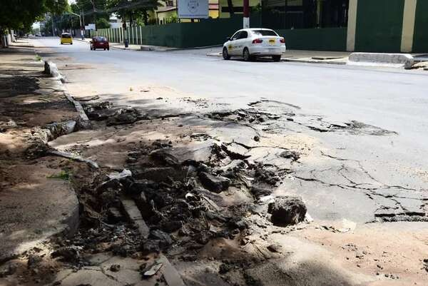 Nenecho mantiene veredas y calles de Asunción en vergonzoso estado - Nacionales - ABC Color