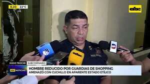 Video: Hombre reducido por guardias de Shopping   - ABC Noticias - ABC Color