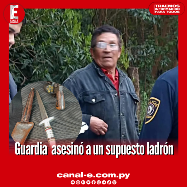Guardia asesinó a un supuesto ladrón