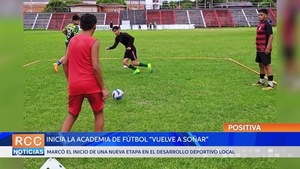 Inicia la Academia de Fútbol “Vuelve a Soñar” bajo el convenio con el Club Capitán Figari