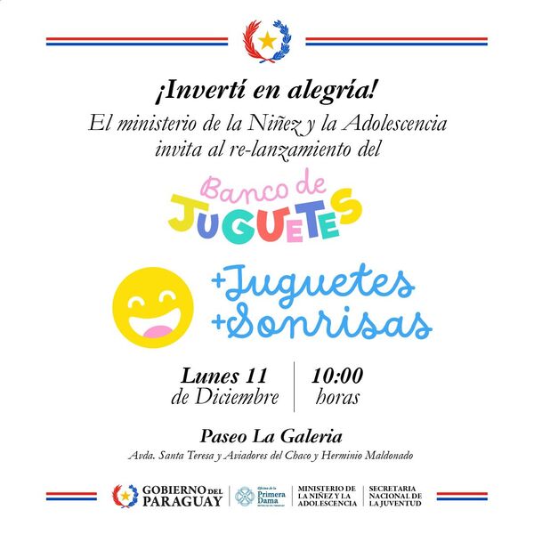 Invitan a colaborar con el banco de juguetes para niños y niñas de programas del Minna - .::Agencia IP::.