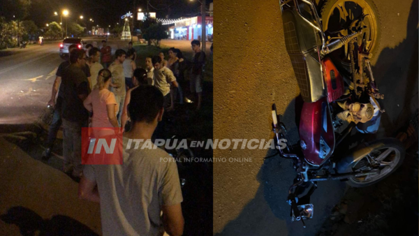 MOTOCICLISTA FALLECIÓ TRAS SINIESTRO VIAL EN TOMÁS R. PEREIRA - Itapúa Noticias