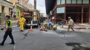 Grave accidente se cobra una vida en el microcentro de Asunción