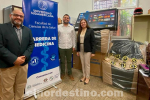 Hospital Regional de Salto del Guairá beneficiado por entrega de bienes e insumos realizada por Universidad Sudamericana - El Nordestino