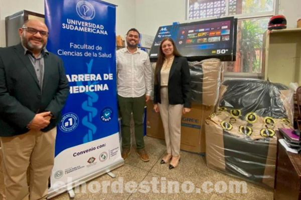 Hospital Regional de Salto del Guairá beneficiado por entrega de bienes e insumos realizada por Universidad Sudamericana - El Nordestino