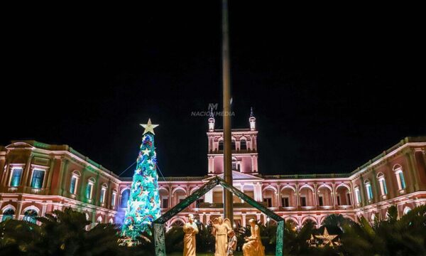 (GALERIA). ¡Que belleza! Imponente el Palacio de López tras el encendido del árbol del Paraguay