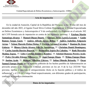 La madre de Samaniego y el custodio del legislador también efectivizaron cheques