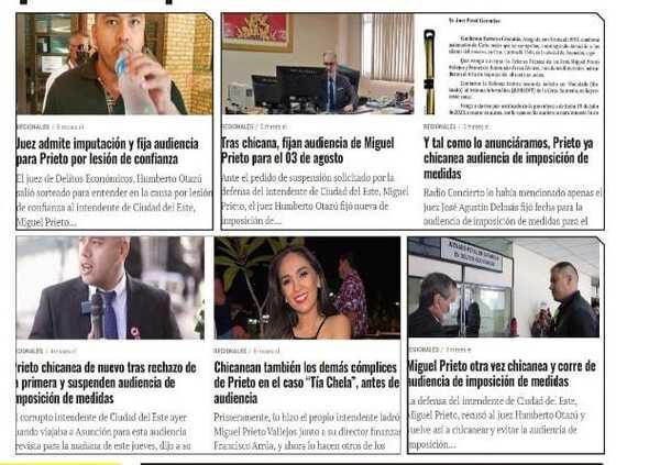 Prieto ya agota sus chicanas para evitar la audiencia donde podría quedar con domiciliaria
