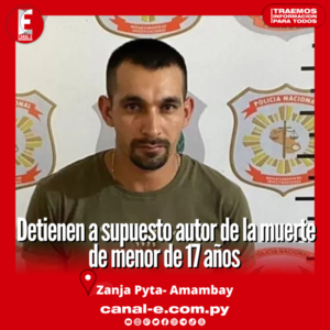 Detienen a supuesto autor de la muerte de menor de 17 años