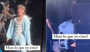 "¿Hizo lo que yo creo?": el polémico video de Peso pluma en pleno show