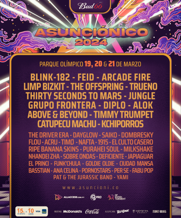 Asunciónico presenta oficialmente su Line Up 2024 - El Independiente
