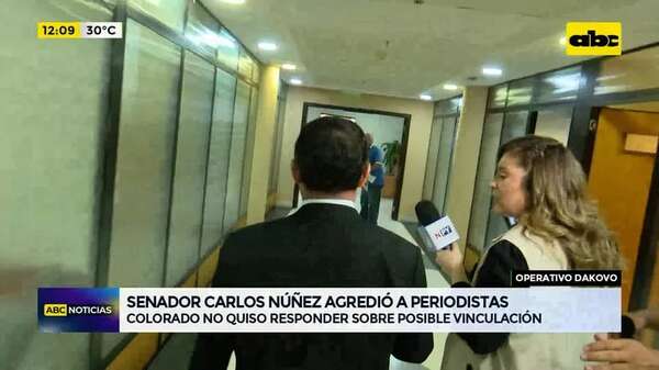Video: senador Carlos Núñez agredió a periodistas - ABC Noticias - ABC Color