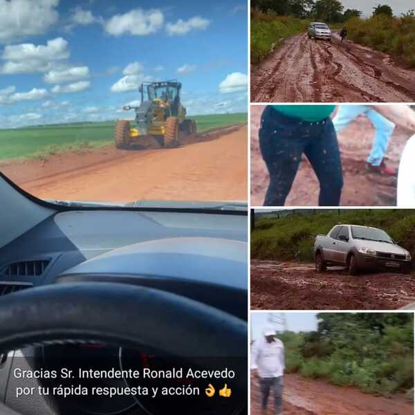 Ante inacción de "Juancho y el MOPC", pobladores recurren al intendente Ronald Acevedo