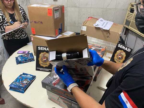 Interceptan juguetes provenientes de Estados Unidos que contenían estupefacientes