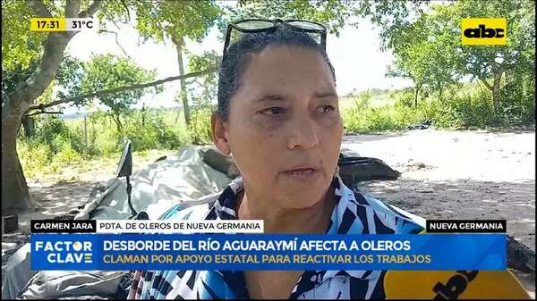Video: desborde del río Aguaraymí afecta a oleros - Factor Clave - ABC Color