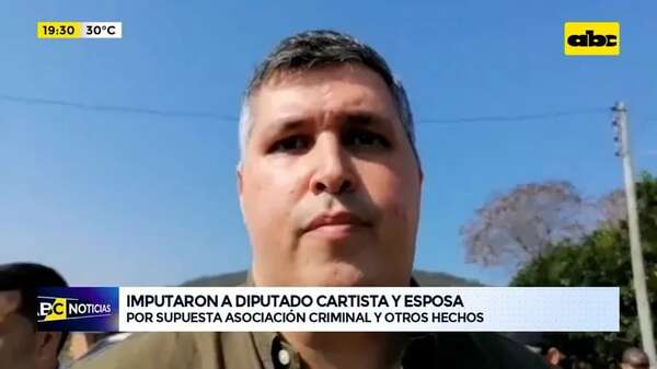 Video: imputaron a diputado cartista y su esposa por supuesta asociación criminal y otros hechos - ABC Noticias - ABC Color