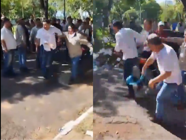 (VIDEO). Ever Benegas, periodista de la 970 AM, fue agredido por los manifestantes