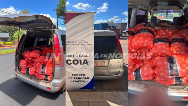 INCAUTARON 800 KILOS DE CEBOLLAS DE CONTRABANDO EN TOMÁS R. PEREIRA - Itapúa Noticias