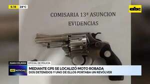 Video: Mediante GPS se localizó moto robada - ABC Noticias - ABC Color