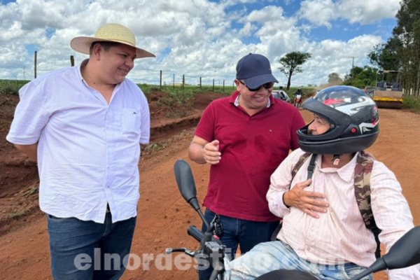 Gobernación de Amambay y Municipalidad de Zanja Pytã trabajan conjuntamente en mejora de camino hacia Fortuna Guazú - El Nordestino