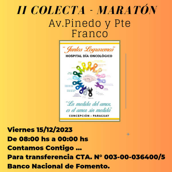 Organizan colecta solidaria para construcción de pabellón oncológico | Radio Regional 660 AM