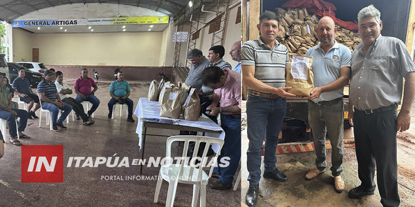PEQUEÑOS PRODUCTORES DE GRAL. ARTIGAS RECIBIERON SEMILLAS DE MAÍZ HÍBRIDO - Itapúa Noticias