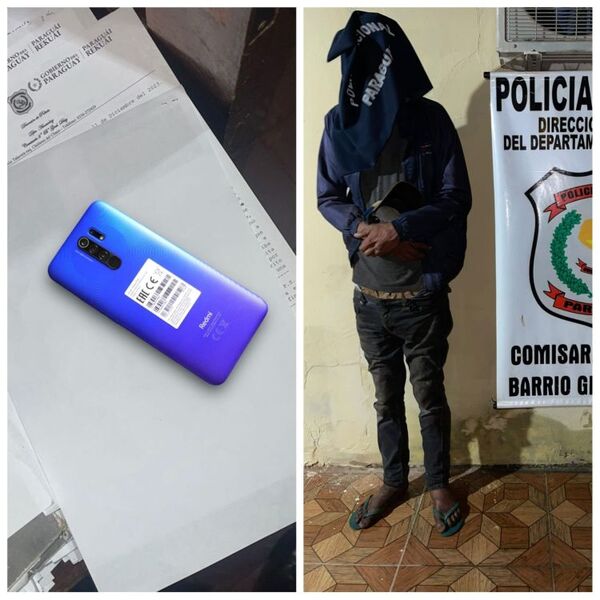 PJC: Detenido por robar en panadería vendió celular hurtado a un guardia