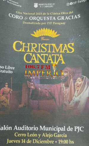 Este jueves es la cantata navideña en el salón auditorio de la Municipalidad - Radio Imperio 106.7 FM