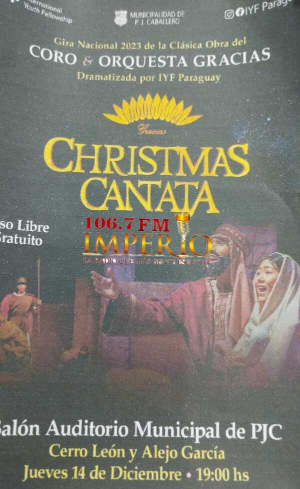 Este jueves es la cantata navideña en el salón auditorio de la Municipalidad - Radio Imperio 106.7 FM