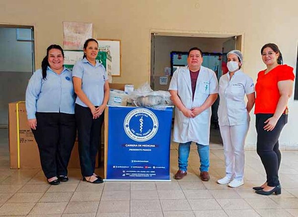 UPE contribuye al sector de la Salud con entrega de contrapartidas | DIARIO PRIMERA PLANA