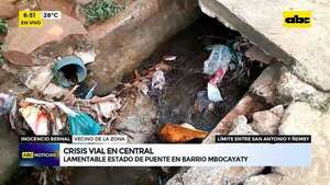 Video: Lamentable estado del puente en Mbocayaty - ABC Noticias - ABC Color