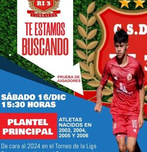 3 Corrales hará prueba de jugadores para las juveniles