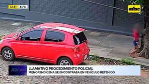 Llamativo procedimiento policial: menor indígena se encontraba en vehículo retenido - ABC Noticias - ABC Color