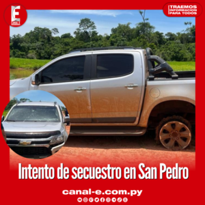 Intento de secuestro en San Pedro, se presume que eran los del EPP