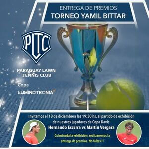 Atractiva exhibición de tenistas de copa Davis en el Paraguay LTC - La Tribuna